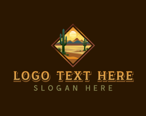 Badge - Cactus Desert Travel logo design