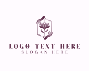 Yogi - Hands Flower Spa logo design