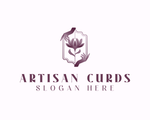 Hands Flower Spa logo design