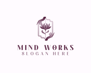 Hands Flower Spa logo design