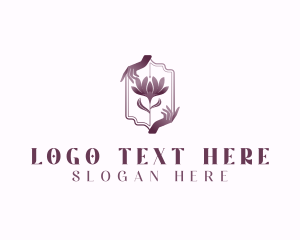 Mindfulness - Hands Flower Spa logo design