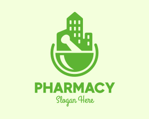 Green City Pharmacy logo design