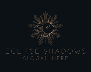 Mystical Lunar Eclipse logo design