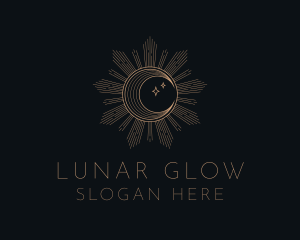 Mystical Lunar Eclipse logo design