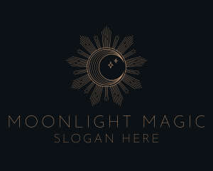 Mystical Lunar Eclipse logo design