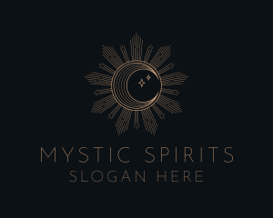 Mystical Lunar Eclipse logo design