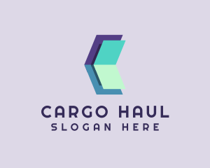 Delivery Logistics Arrow logo design