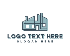 Structure - Architect Structure Blueprint logo design