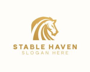 Stallion Horse Animal logo design