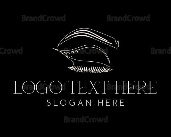 Beautician Eyebrow Eyelash Logo