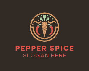 Pepper - Carrot Pepper Ingredients logo design