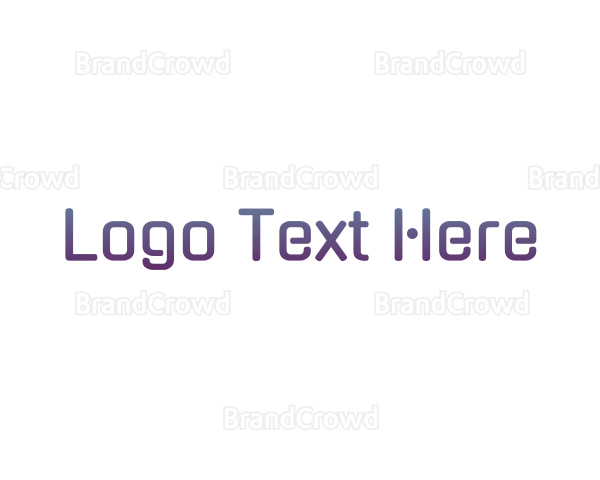 Tech Purple Gradient Logo