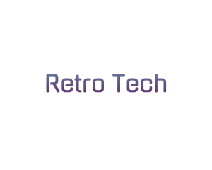 Tech Purple Gradient logo design