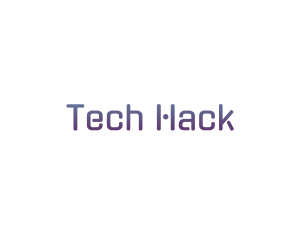 Tech Purple Gradient logo design