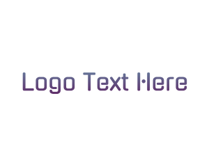 Tech Purple Gradient Logo