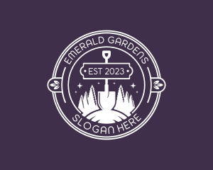 Shovel Garden Landscaping  logo design