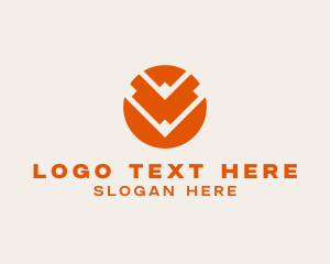 Symbol - Tech CommercialLetter V logo design