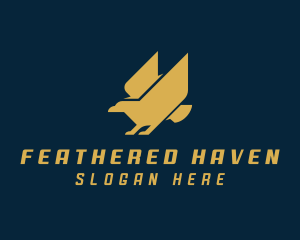 Birdwatching - Flying Eagle Bird logo design