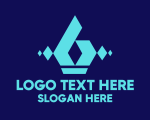 Online - Blue Digital Pen logo design