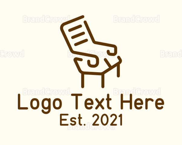 Wooden Recliner Armchair Logo