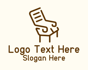 Wooden Recliner Armchair Logo