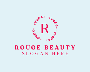 Beauty  Cosmetics Wreath  logo design