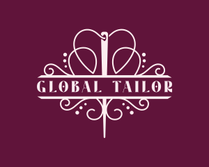 Needle Tailoring Dressmaker logo design