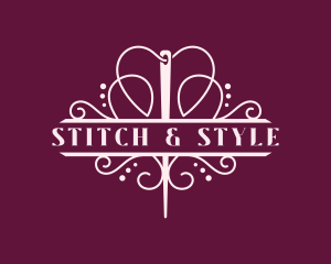 Dressmaker - Needle Tailoring Dressmaker logo design