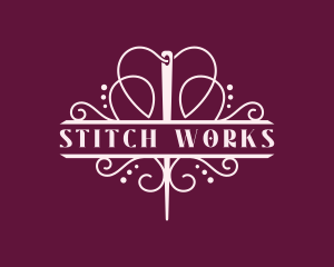 Needle Tailoring Dressmaker logo design