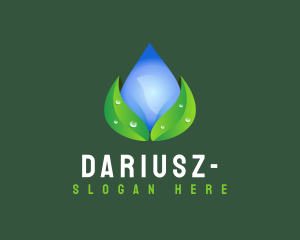 Water Drop Leaf Logo