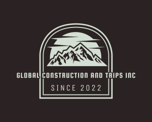Trip - Mountain Sun Adventure logo design