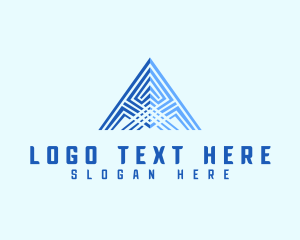 Deluxe - Pyramid Abstract Triangle logo design