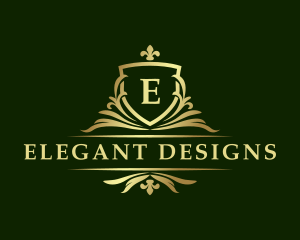 Ornate - Luxury Ornate Crest Shield logo design