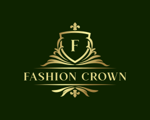 Luxury Ornate Crest Shield logo design