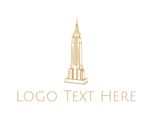 Ny - Empire State Outline logo design