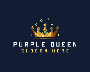 Pixel Royal Crown logo design