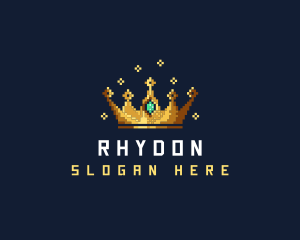 King - Pixel Royal Crown logo design