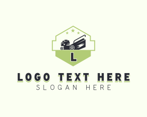 Yard Lawn Mower Logo