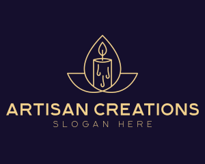 Artisanal Scented Candle logo design