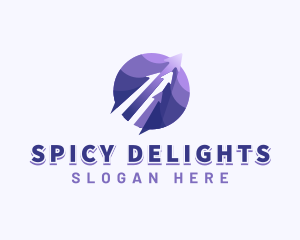 Logistics - Arrow Stocks Trading logo design