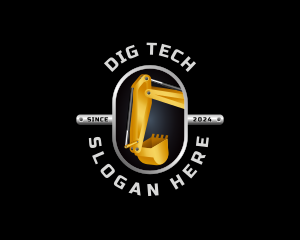 Dig - Excavator Industrial Machinery logo design