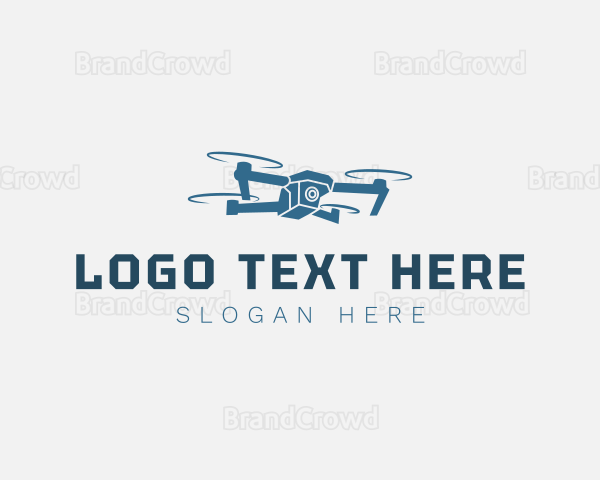 Flying Video Drone Logo