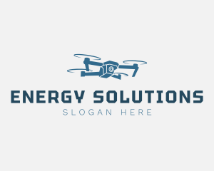 Flying Video Drone Logo