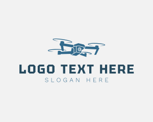 Flying Video Drone Logo