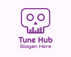 Itunes - Purple Skull Equalizer logo design