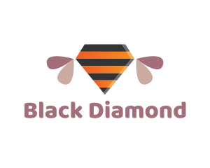 Diamond Bee Stripes logo design