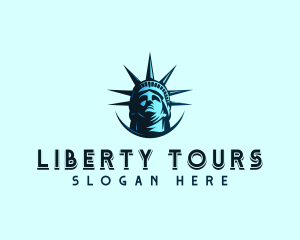 Statue Of Liberty - Liberty Statue Crown logo design