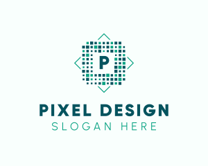 Cyber Pixel Technology logo design