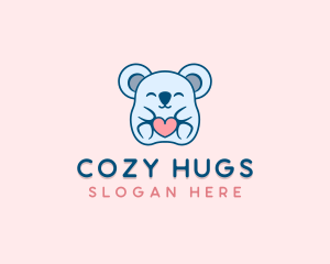 Koala Bear Heart logo design