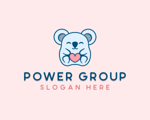 Toy - Koala Bear Heart logo design